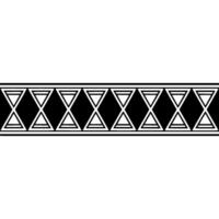 Geometric Deco Border, Minimalist Pattern, alternate version 26 vector