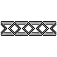 Geometric Deco Border, Minimalist Pattern, Elegant, Illustration vector