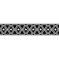 Geometric Border, Minimalist Pattern, Black White, Triangle vector