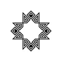 Geometric Starburst, Minimalist , Abstract Pattern vector
