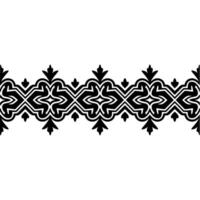 Intricate Black Border, Decorative Pattern, Vintage, Geometric vector