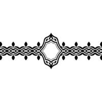 Intricate Black White Border, Geometric , Elegant Division vector