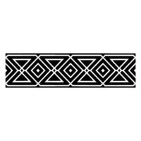 Geometric Border, Black and White Pattern, Art Deco Style, Artdeco vector