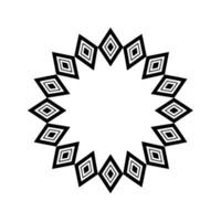 Geometric Tribal Frame, Minimalist , Circular Motif, Geometry vector