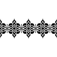 Intricate Black Border, Geometric Pattern, Elegant vector