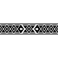 Geometric Tribal Border, Art Deco Pattern, Abstract vector