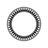 Geometric Tribal Circle Frame, Minimalist, Modern vector