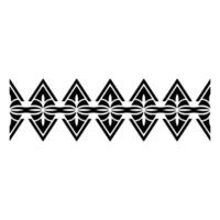 Geometric Tribal Border, Minimalist, alternate version 90 vector