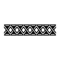 Geometric Border, Interwoven Diamond Pattern, Minimalist, Linear vector