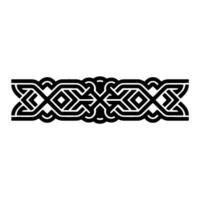 Intricate Celtic Border, Geometric Pattern, Vintage, Knotwork vector