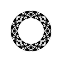 Geometric Circle Frame, Minimalist , Abstract Pattern, Mandala vector