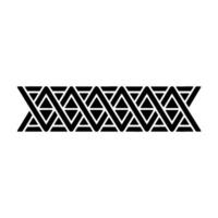 Geometric Tribal Border, Minimalist, alternate version 91 vector