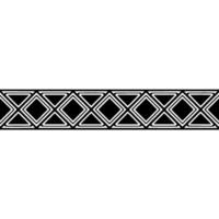Geometric Deco Border, Minimalist Pattern, Elegant, Template vector