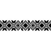 Geometric Border, Stylized Diamond Pattern, Ethnic Motif vector