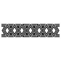 Geometric Deco Border, Minimalist Pattern, alternate version 28 vector