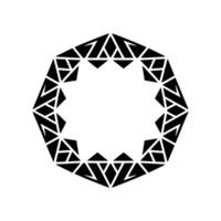 Geometric Halo, Minimalist , Circular Motif vector