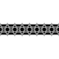 Geometric Deco Border, Minimalist, Ribbon vector