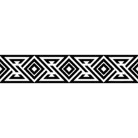 Geometric Border, Black and White Pattern, Minimalist, Abstract vector