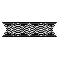 Geometric Deco Border, Minimalist Pattern, Linear - Minimalism vector