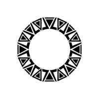 Geometric Circle Pattern, Minimalist , Abstract Motif, Triangle vector