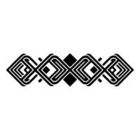 Geometric Deco Border, Minimalist, alternate version 11 vector
