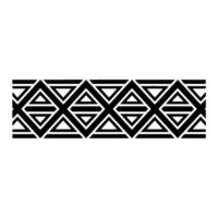 Geometric Tribal Border, Minimalist, alternate version 93 vector