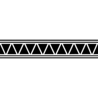 Geometric Tribal Border, Minimalist, Simplicity vector