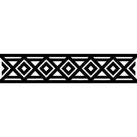 Geometric Border, Black and White, Art Deco Pattern, Artdeco vector