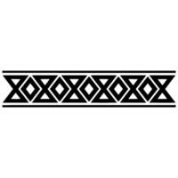 Geometric Tribal Border, Minimalist, alternate version 96 vector