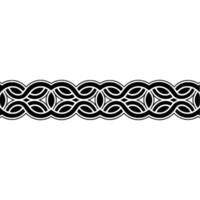 Intricate Celtic Knot Border, Vintage Style - Knotwork vector