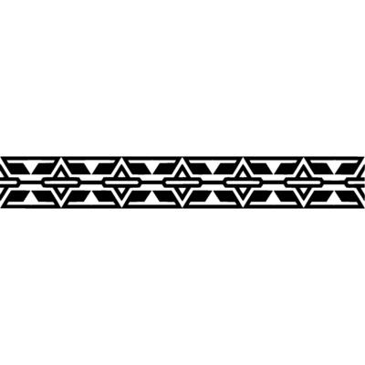 Geometric Deco Border, Minimalist Pattern, Subtle Texture - Linear