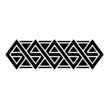 Geometric Zigzag Pattern, Modern Abstract vector