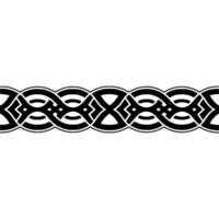 Intricate Celtic Border, Elegant Pattern, Vintage, Knotwork vector