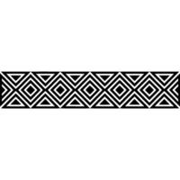 Geometric Deco Border, Minimalist Pattern, alternate version 29 vector