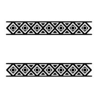 Geometric Tribal Border, Minimalist, alternate version 98 vector