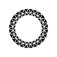 Geometric Circle, Minimalist , Black White Texture vector