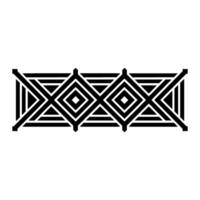 Geometric Deco Border, Minimalist Pattern, alternate version 31 vector