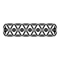 Geometric Border, Minimalist Pattern, Black White - Minimalism vector