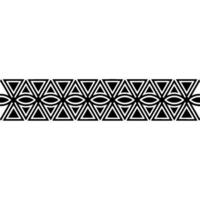 Geometric Deco Border, Minimalist Pattern, alternate version 33 vector