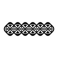 Geometric Tribal Border, Minimalist, Monochromatic vector
