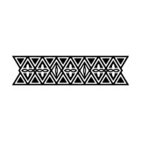 Geometric Tribal Border, Minimalist, alternate version 101 vector