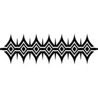 Geometric Tribal Border, Minimalist, alternate version 102 vector