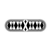 Geometric Deco Ornament, Minimalist, Ellipse vector
