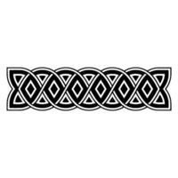 Intricate Celtic Border, Geometric Pattern, Vintage - Knotwork vector