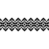 Geometric Tribal Border, Minimalist, alternate version 103 vector