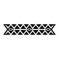 Geometric Tribal Pattern, Minimalist , Black White - Abstract vector