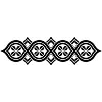 Intricate Black Border, Celtic Motif, Decorative Element, Ornament vector