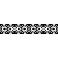Geometric Circle Border, Retro , Minimalist Pattern vector