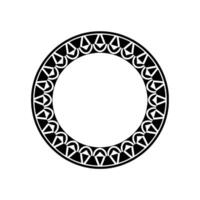 Geometric Circle Frame, Nordic , Minimalist Ornamentation vector