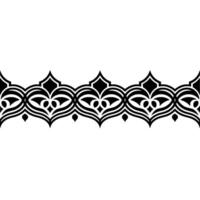 Intricate Black Border, Decorative Pattern, Elegant - Ornament vector
